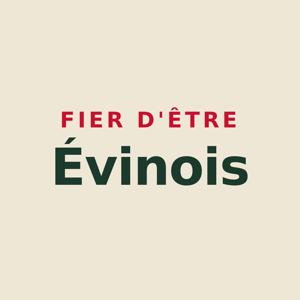 Tote bag « Fier d'être Évinois » — design pour Évin-Malmaison