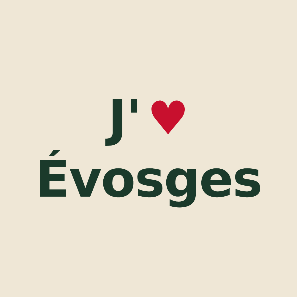 Tote bag personnalisé Évosges — design J'aime Évosges