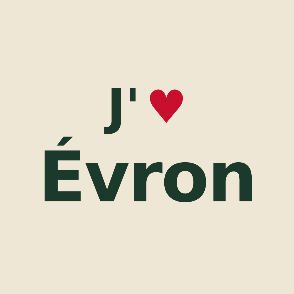 Tote bag personnalisé Évron — design J'aime Évron