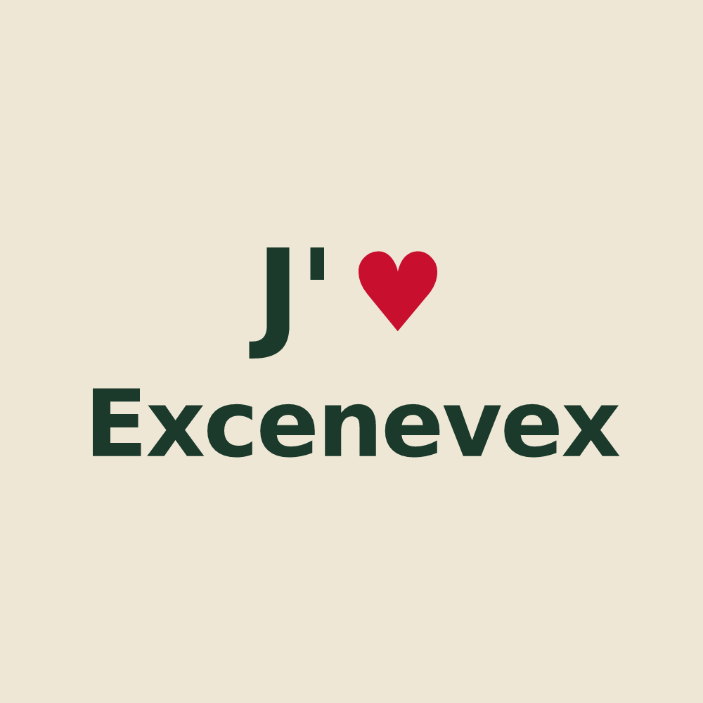 Tote bag personnalisé Excenevex — design J'aime Excenevex