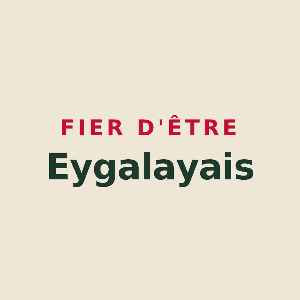 Tote bag « Fier d'être Eygalayais » — design pour Eygalayes