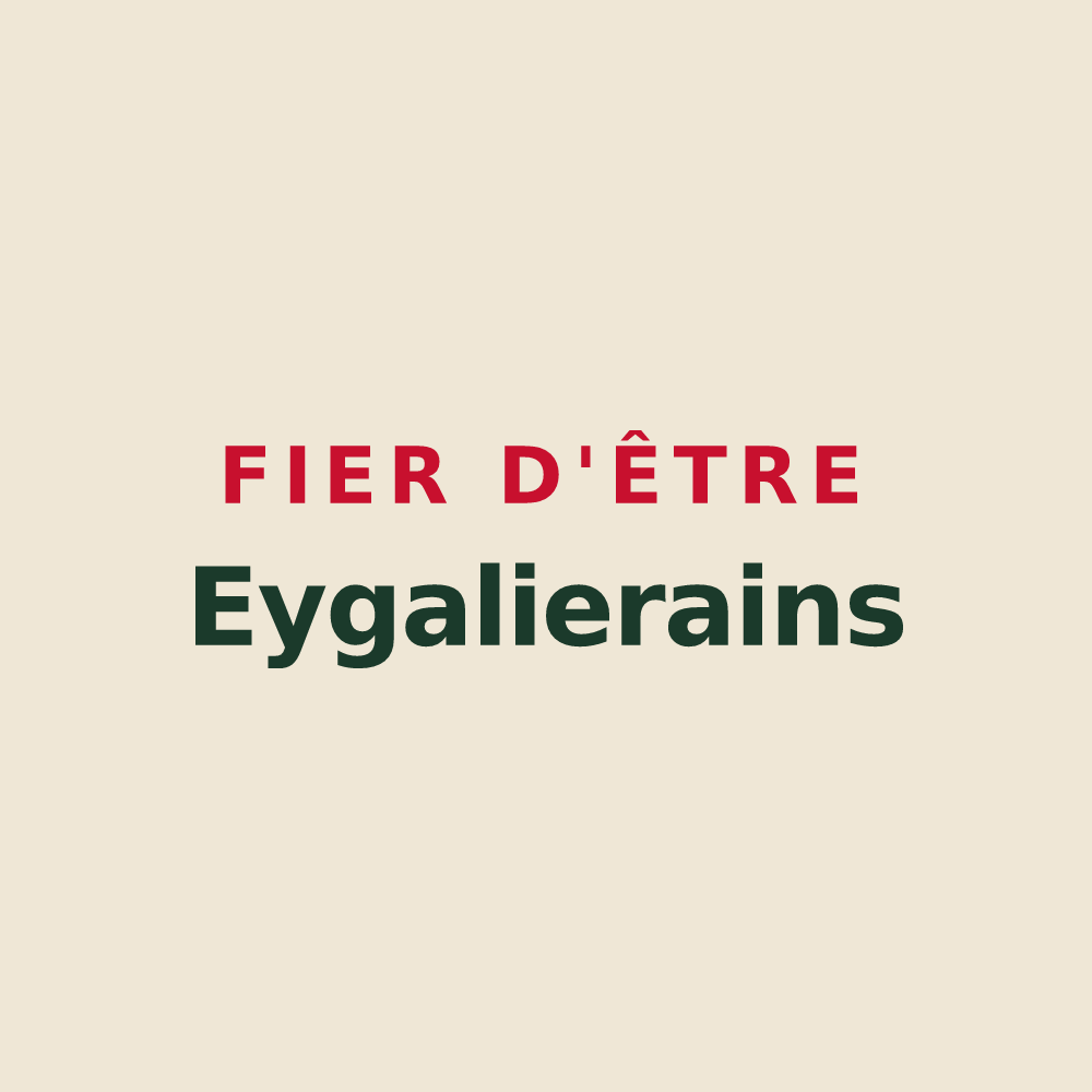 Tote bag « Fier d'être Eygalierains » — design pour Eygaliers