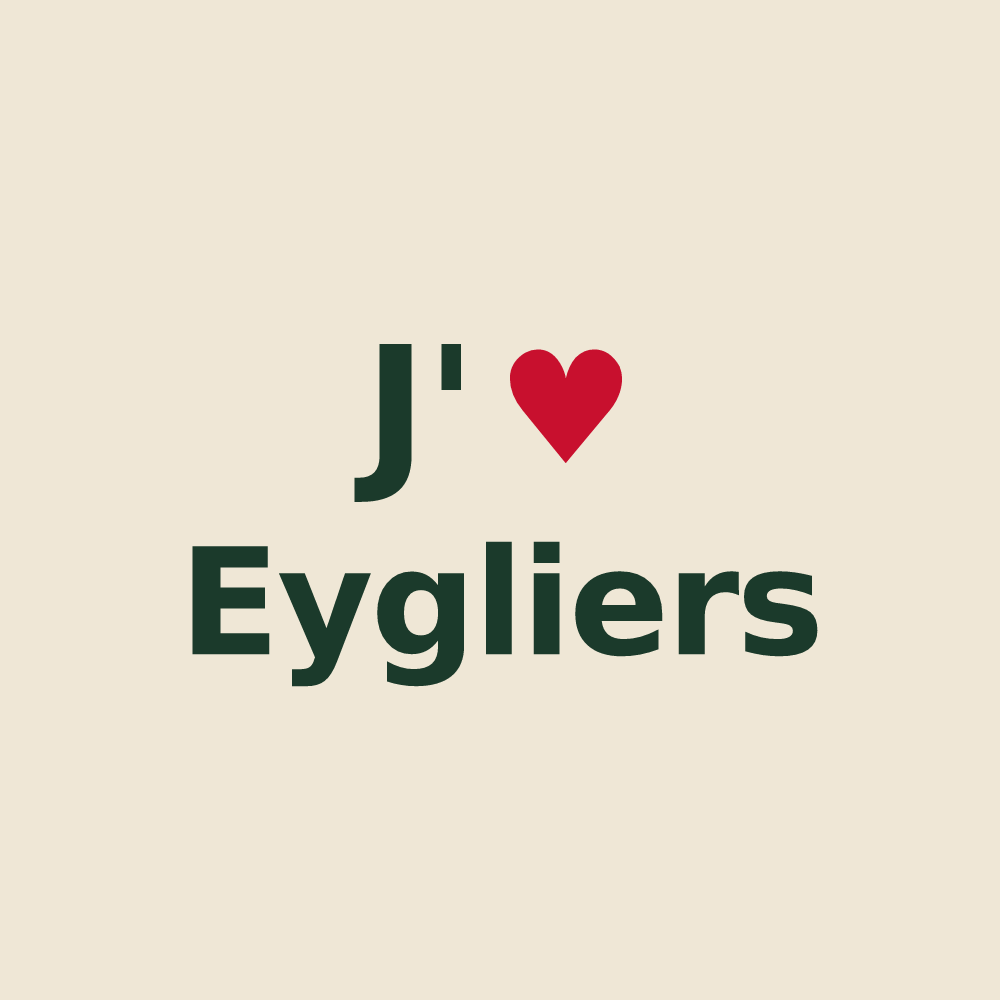 Tote bag personnalisé Eygliers — design J'aime Eygliers