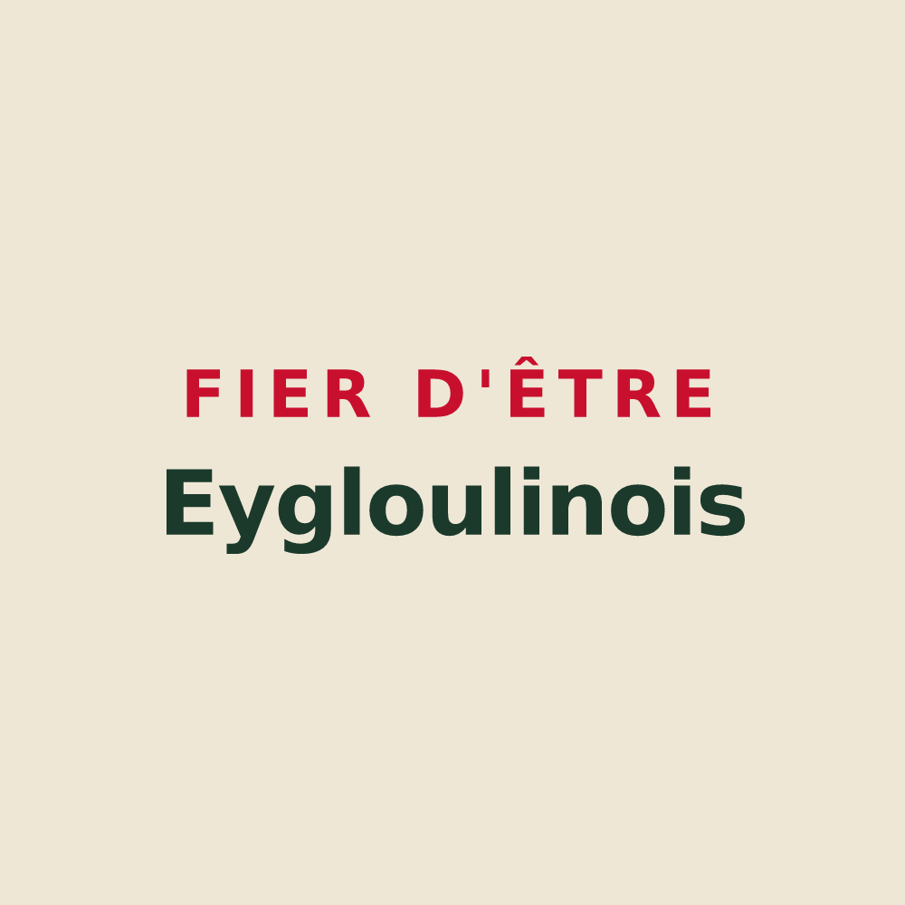 Tote bag « Fier d'être Eygloulinois » — design pour Eygluy-Escoulin
