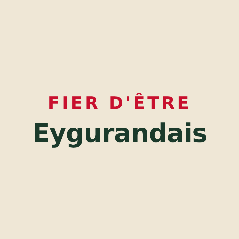 Tote bag « Fier d'être Eygurandais » — design pour Eygurande