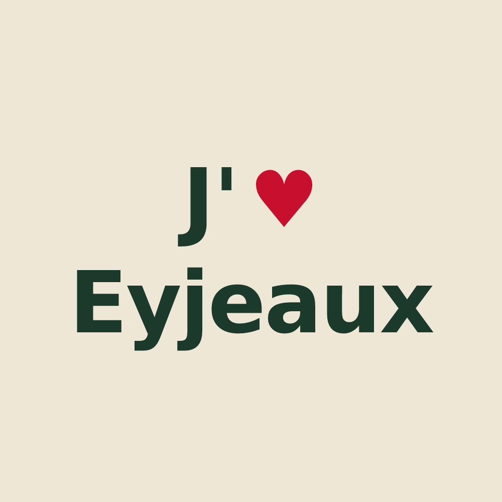 Tote bag personnalisé Eyjeaux — design J'aime Eyjeaux