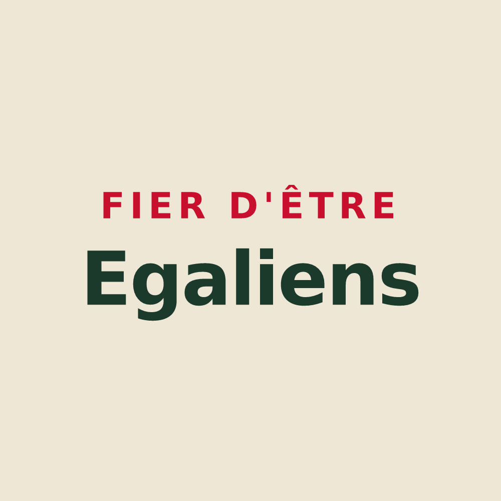 Tote bag « Fier d'être Egaliens » — design pour Eyjeaux