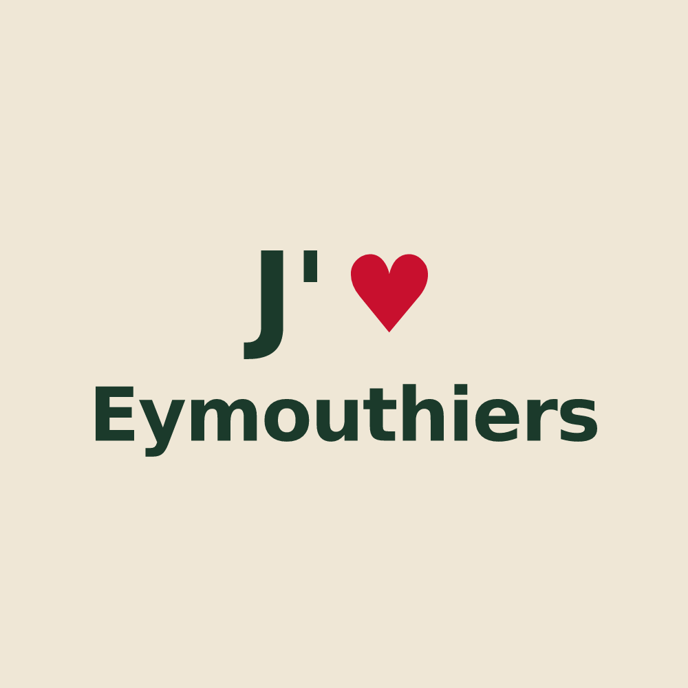 Tote bag personnalisé Eymouthiers — design J'aime Eymouthiers