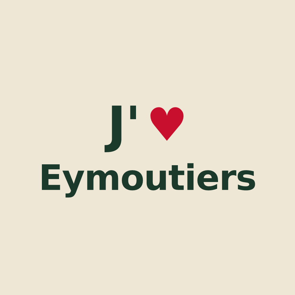 Tote bag personnalisé Eymoutiers — design J'aime Eymoutiers