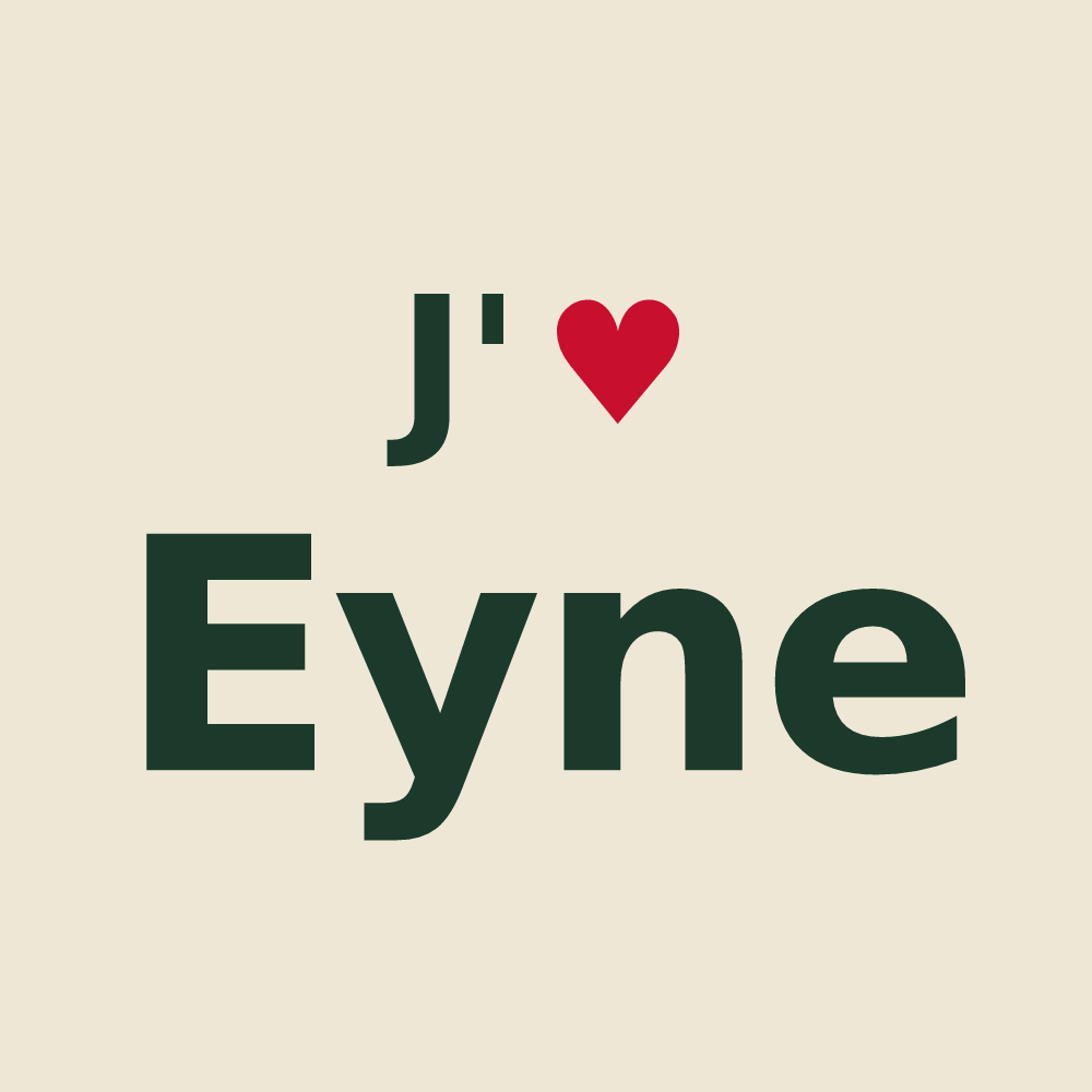 Tote bag personnalisé Eyne — design J'aime Eyne