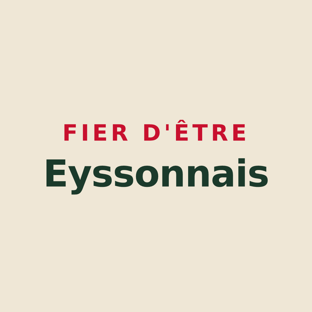 Tote bag « Fier d'être Eyssonnais » — design pour Eysson
