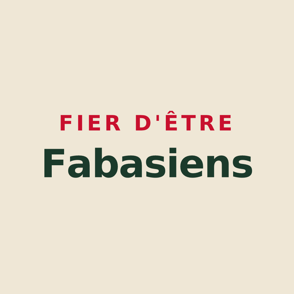 Tote bag « Fier d'être Fabasiens » — design pour Fabas