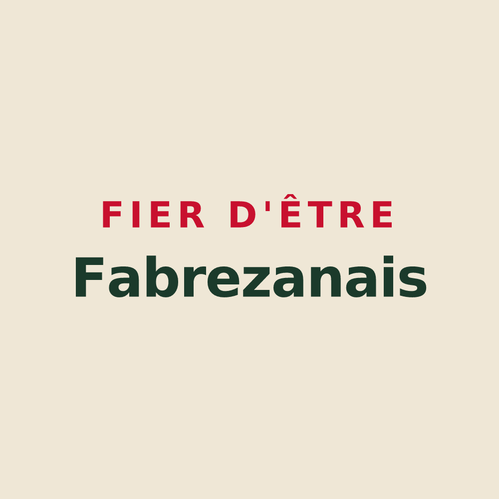 Tote bag « Fier d'être Fabrezanais » — design pour Fabrezan
