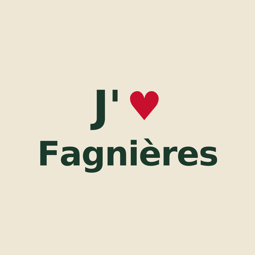 Tote bag personnalisé Fagnières — design J'aime Fagnières