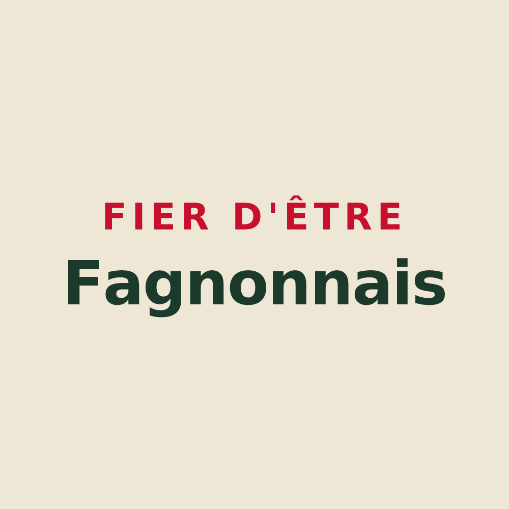 Tote bag « Fier d'être Fagnonnais » — design pour Fagnon