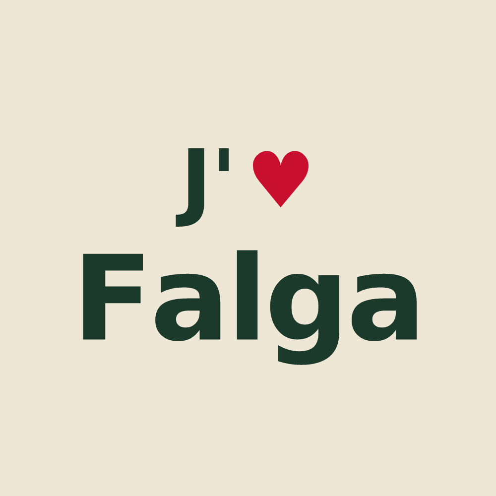 Tote bag personnalisé Falga — design J'aime Falga