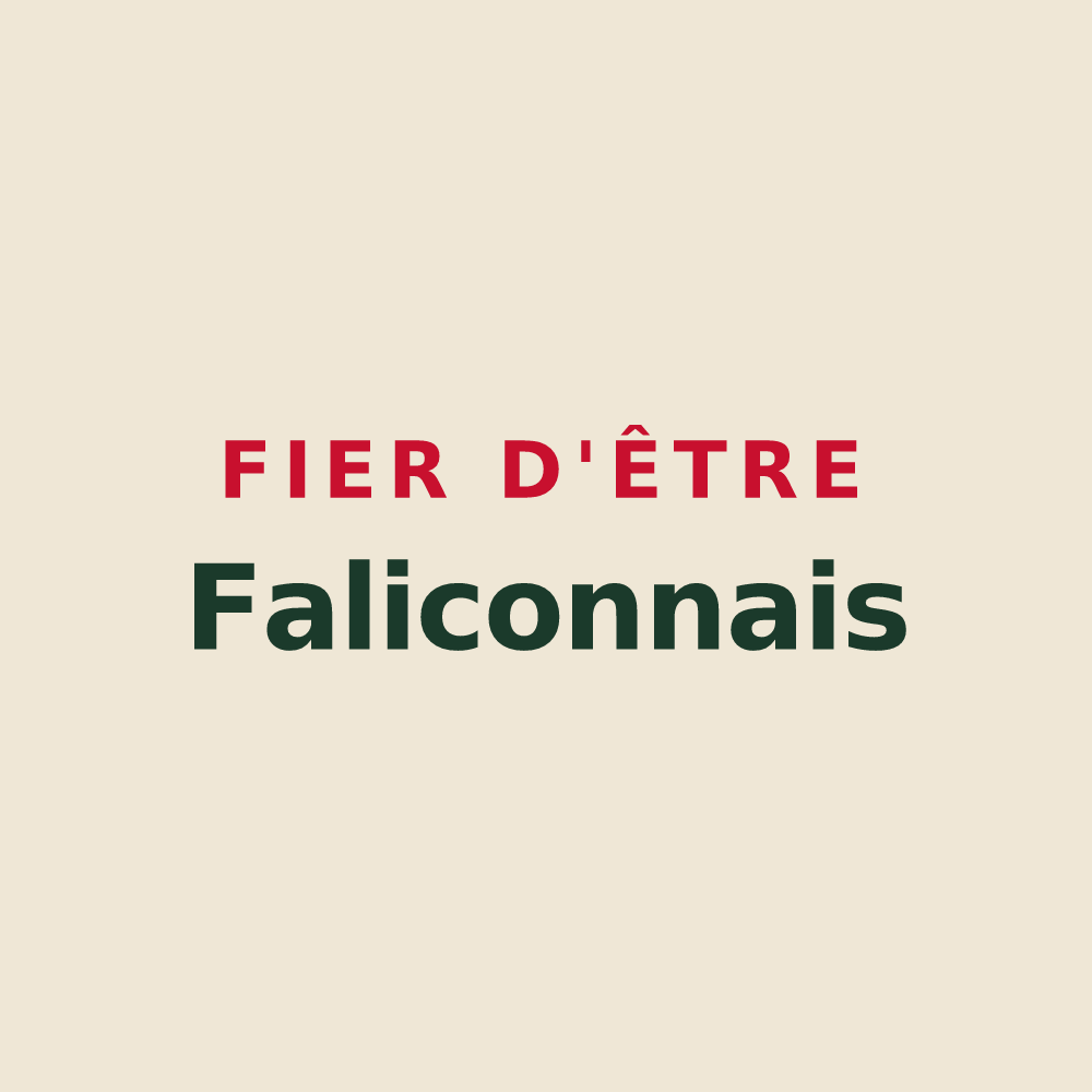 Tote bag « Fier d'être Faliconnais » — design pour Falicon