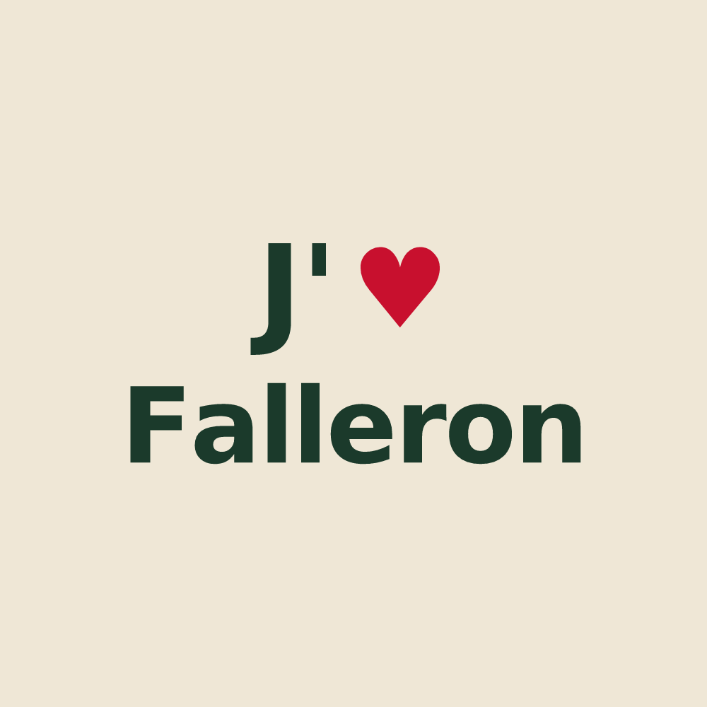Tote bag personnalisé Falleron — design J'aime Falleron