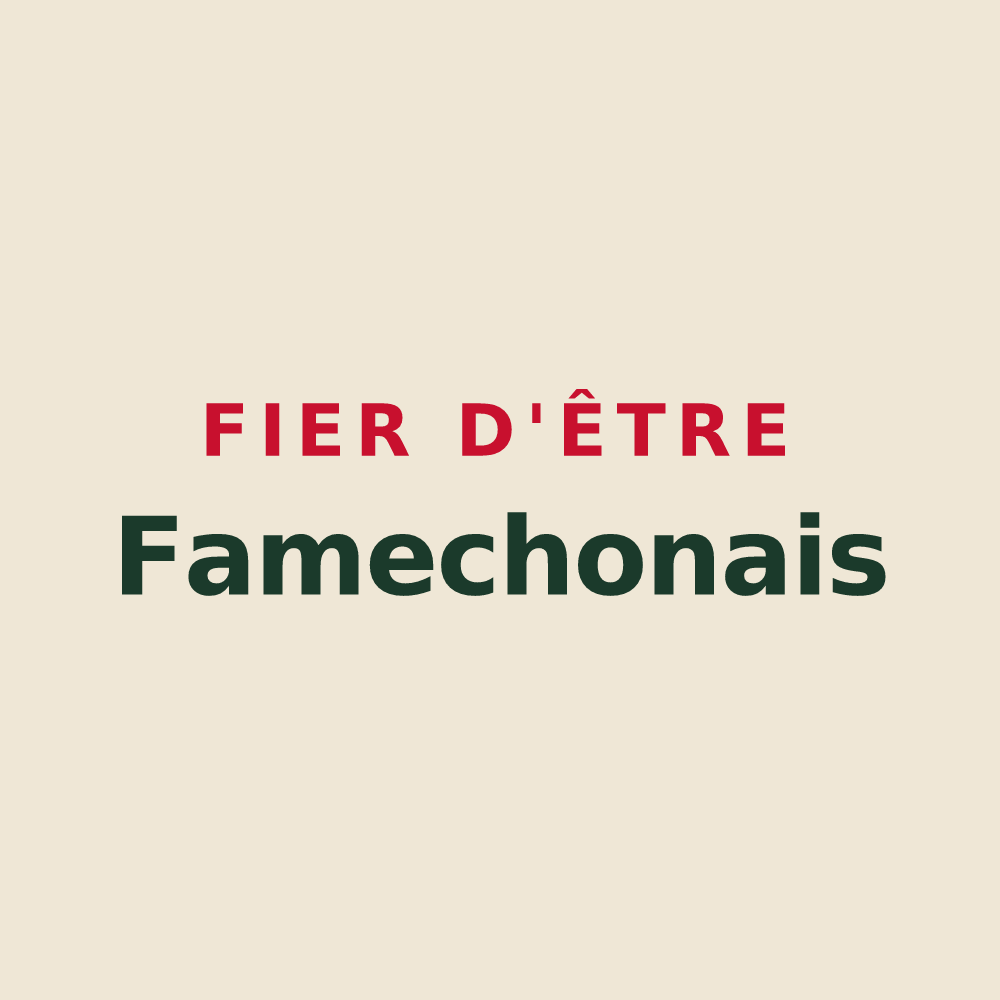 Tote bag « Fier d'être Famechonais » — design pour Famechon