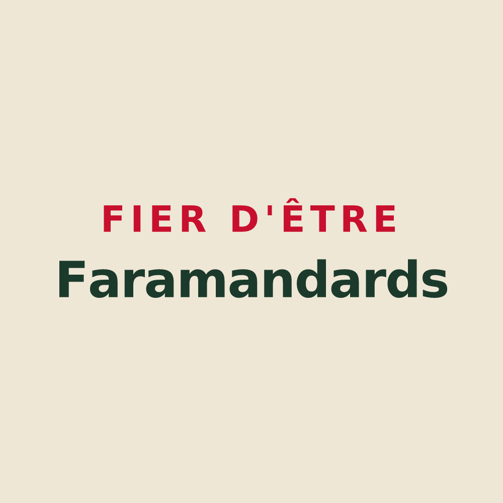 Tote bag « Fier d'être Faramandards » — design pour Faramans