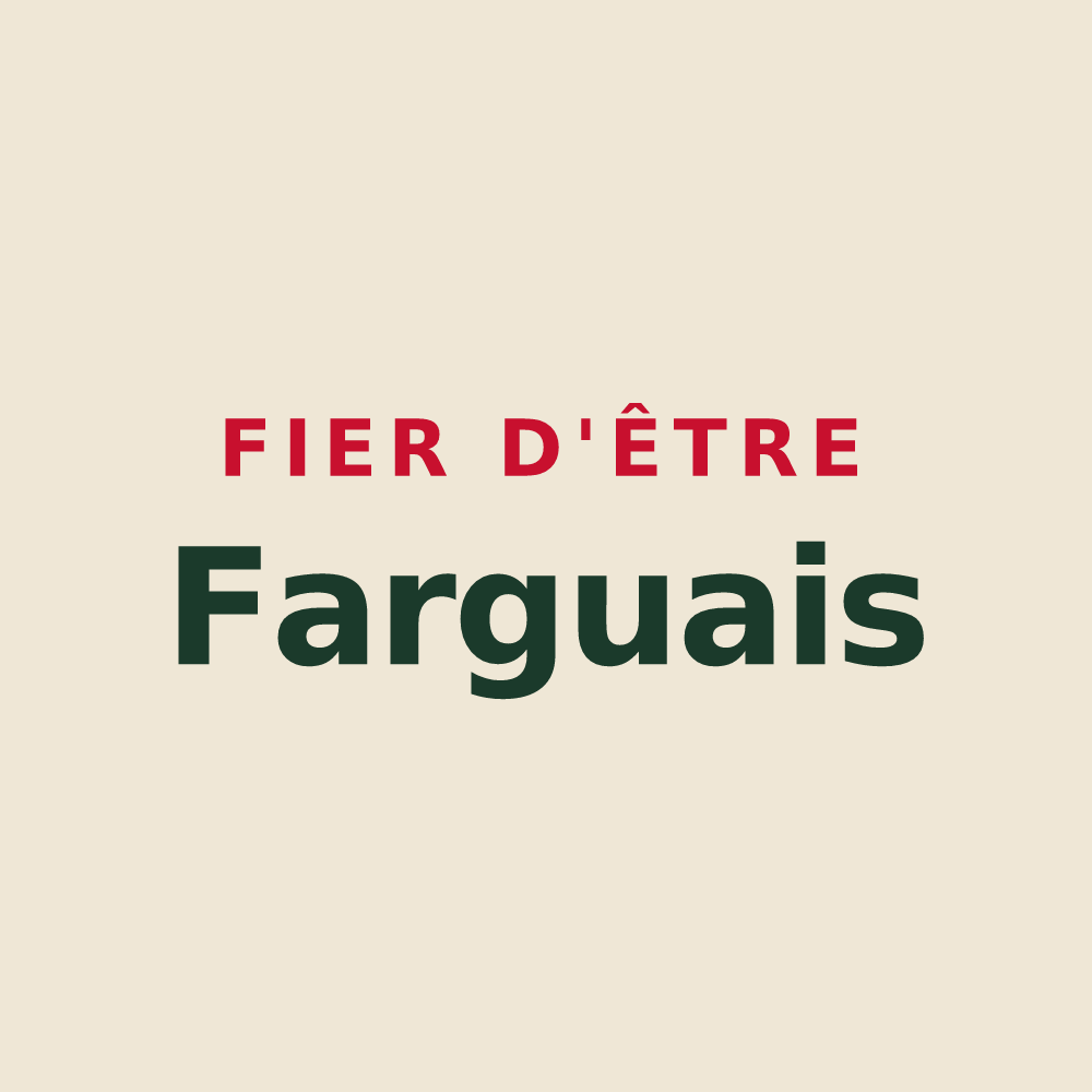 Tote bag « Fier d'être Farguais » — design pour Fargues-sur-Ourbise
