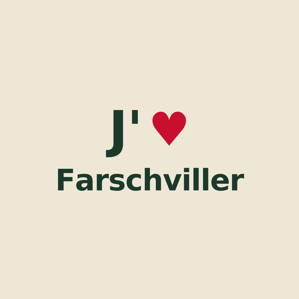 Tote bag personnalisé Farschviller — design J'aime Farschviller