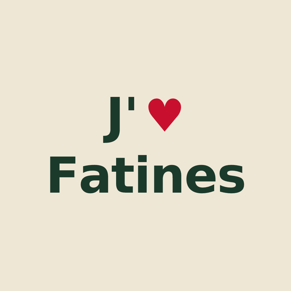 Tote bag personnalisé Fatines — design J'aime Fatines