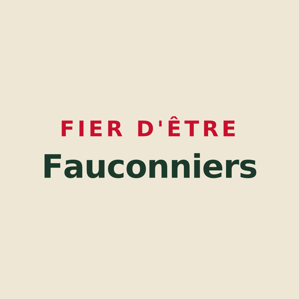 Tote bag « Fier d'être Fauconniers » — design pour Faucon-du-Caire