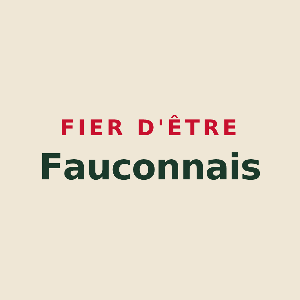 Tote bag « Fier d'être Fauconnais » — design pour Faucon