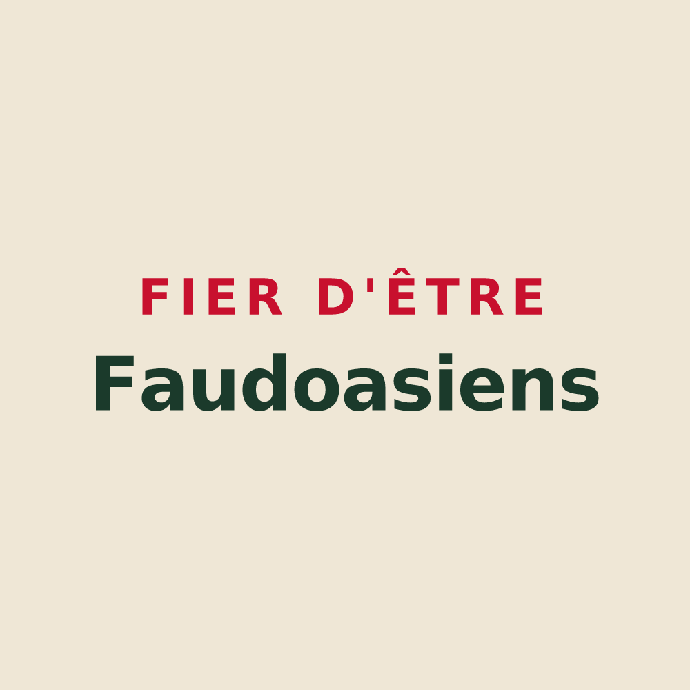 Tote bag « Fier d'être Faudoasiens » — design pour Faudoas