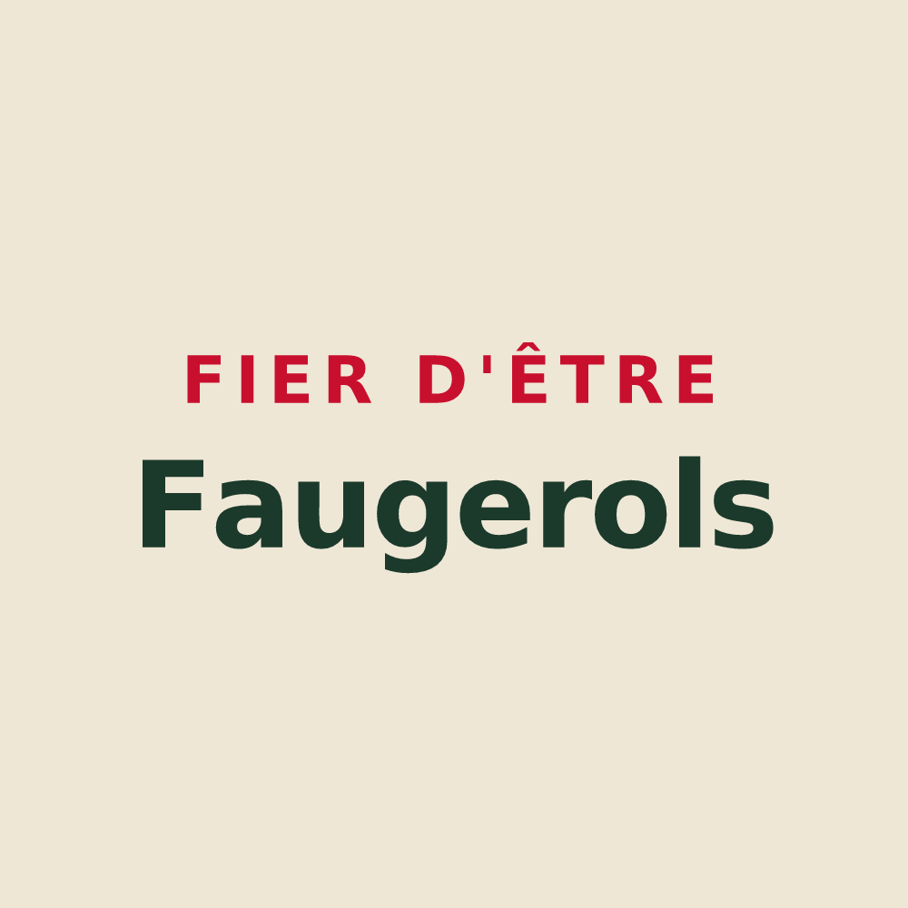 Tote bag « Fier d'être Faugerols » — design pour Faugères