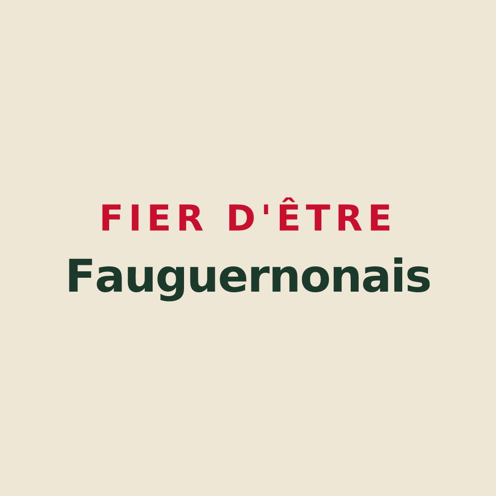 Tote bag « Fier d'être Fauguernonais » — design pour Fauguernon