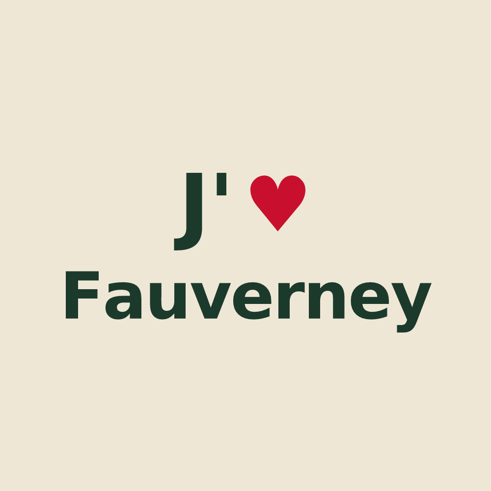 Tote bag personnalisé Fauverney — design J'aime Fauverney