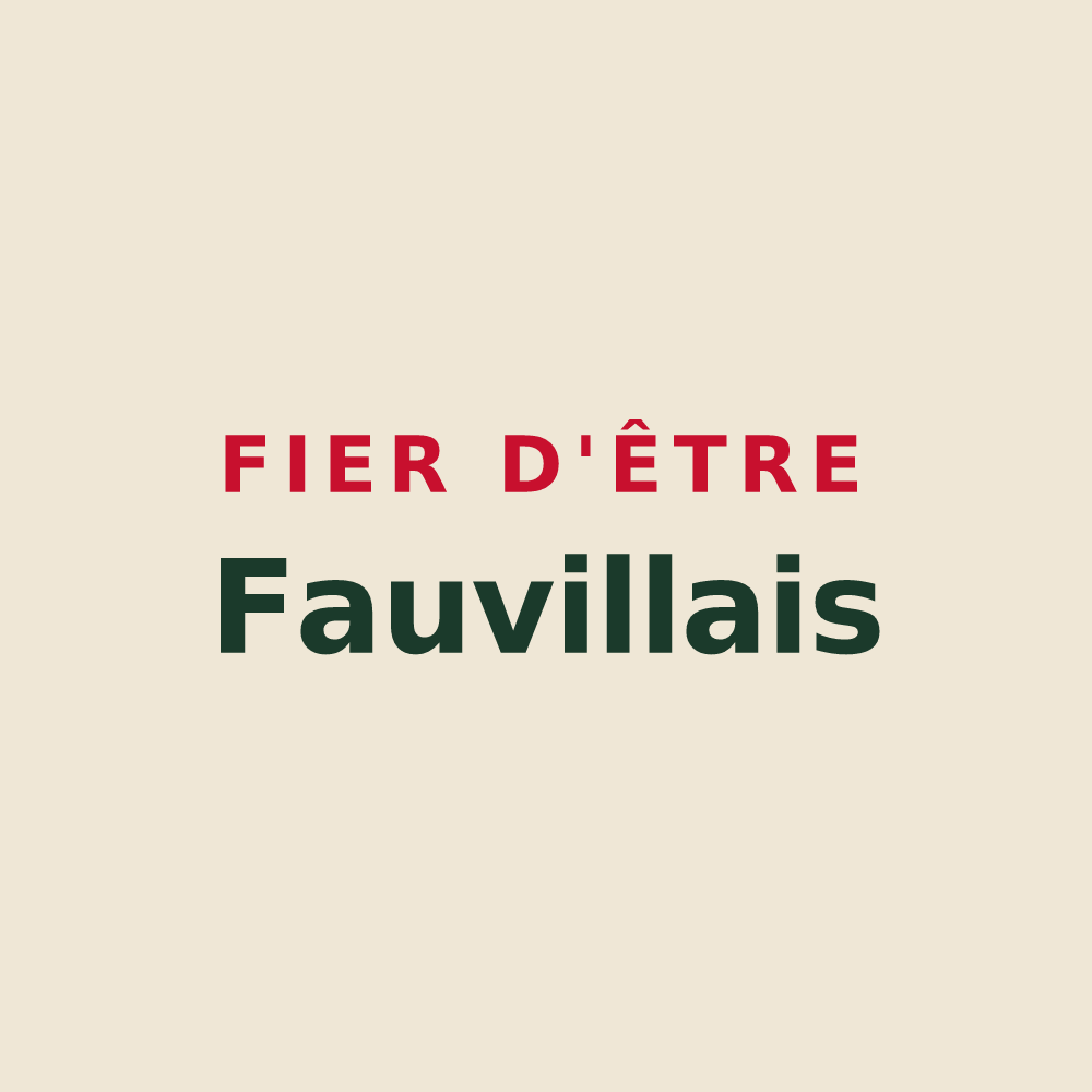 Tote bag « Fier d'être Fauvillais » — design pour Fauville