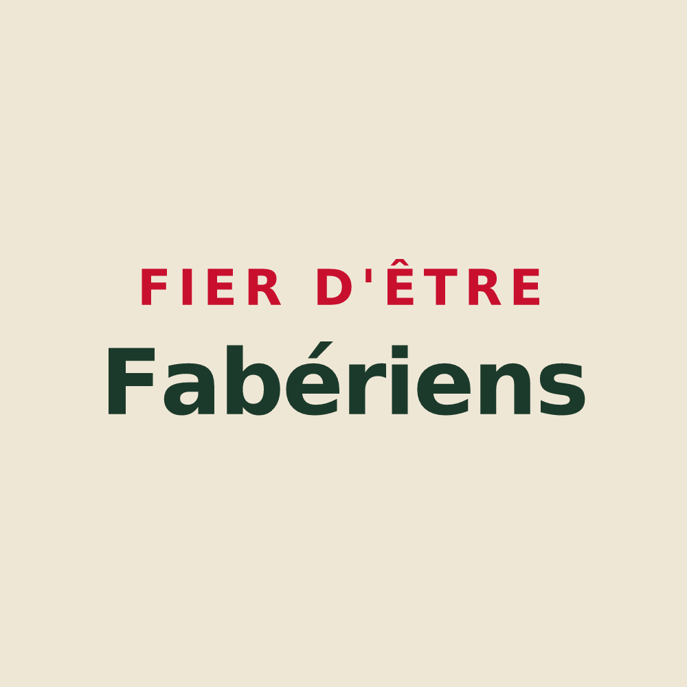 Tote bag « Fier d'être Fabériens » — design pour Favières