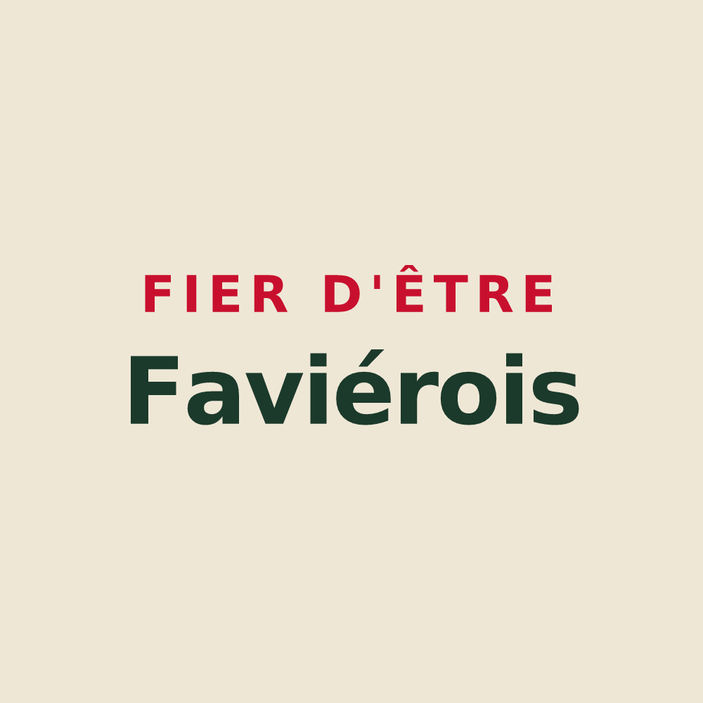 Tote bag « Fier d'être Faviérois » — design pour Favières