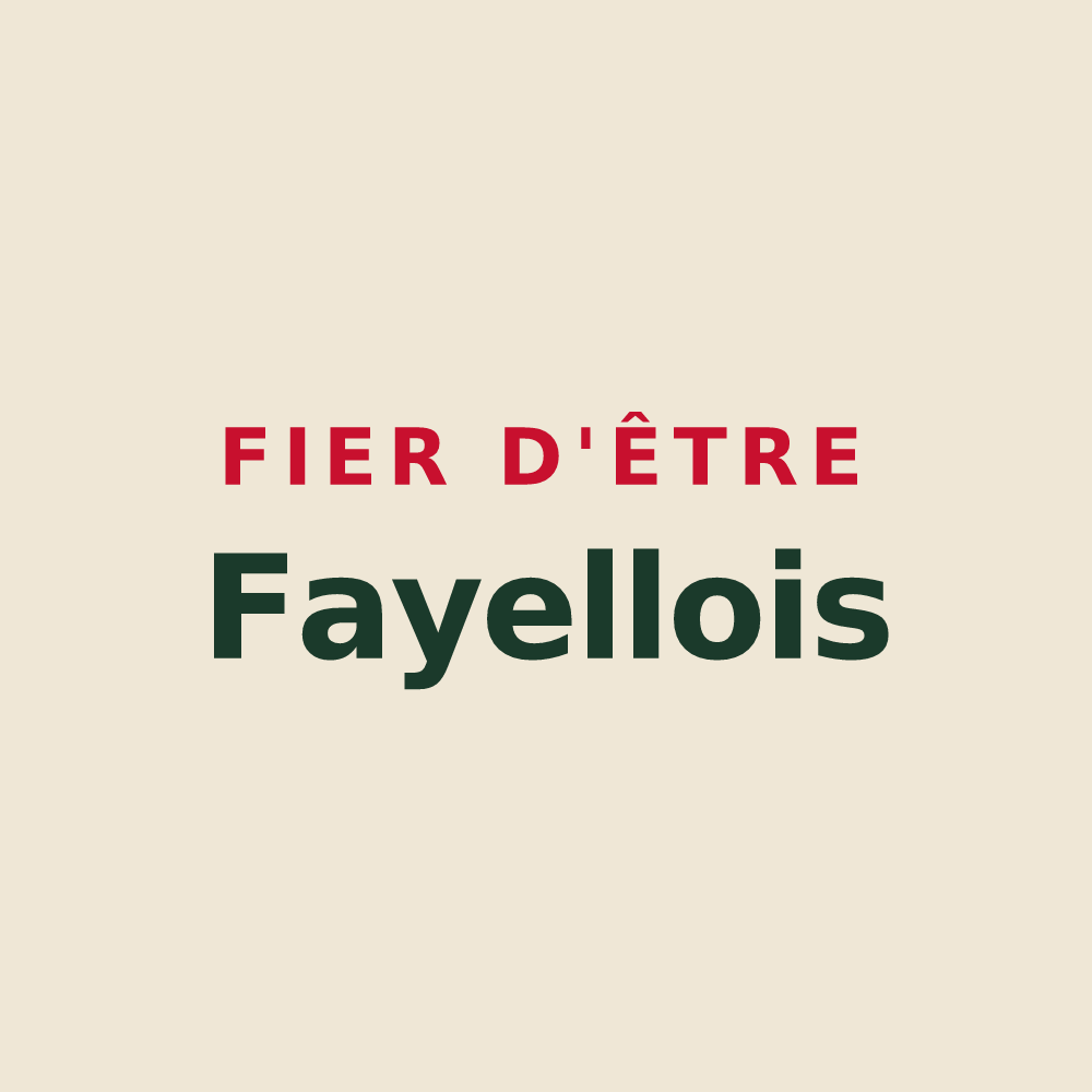 Tote bag « Fier d'être Fayellois » — design pour Fayet