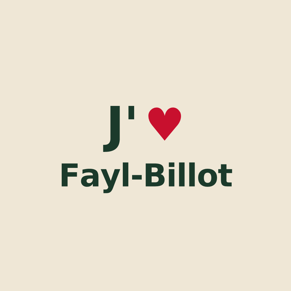 Tote bag personnalisé Fayl-Billot — design J'aime Fayl-Billot