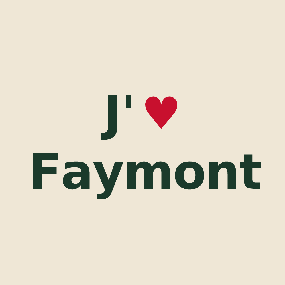 Tote bag personnalisé Faymont — design J'aime Faymont