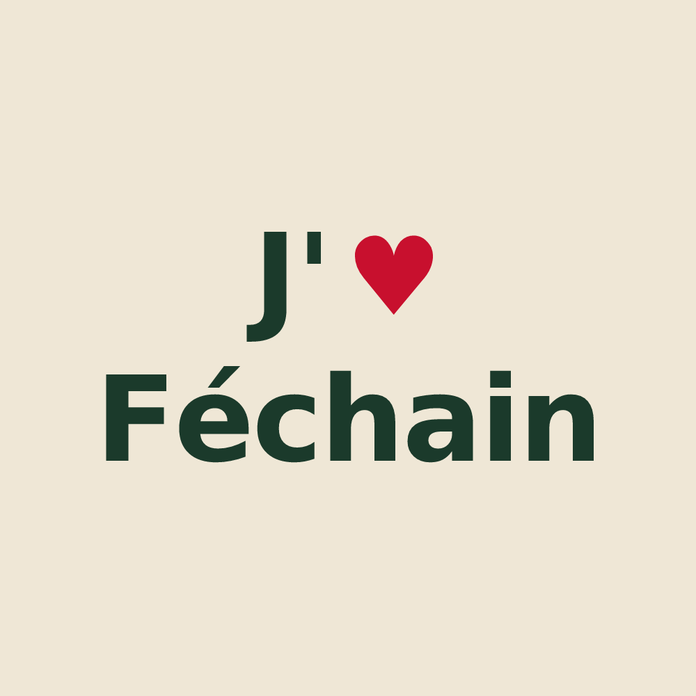 Tote bag personnalisé Féchain — design J'aime Féchain