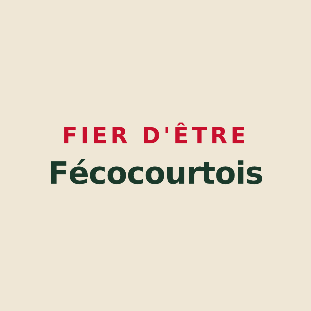 Tote bag « Fier d'être Fécocourtois » — design pour Fécocourt