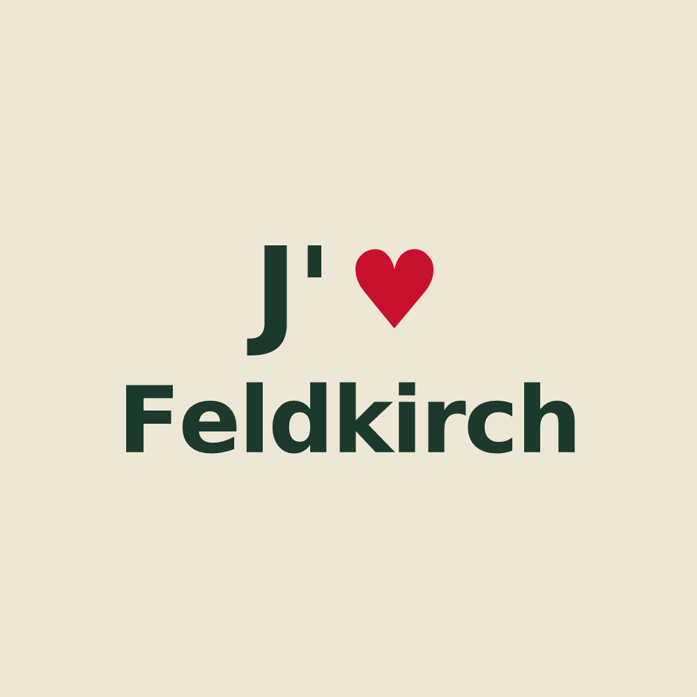 Tote bag personnalisé Feldkirch — design J'aime Feldkirch