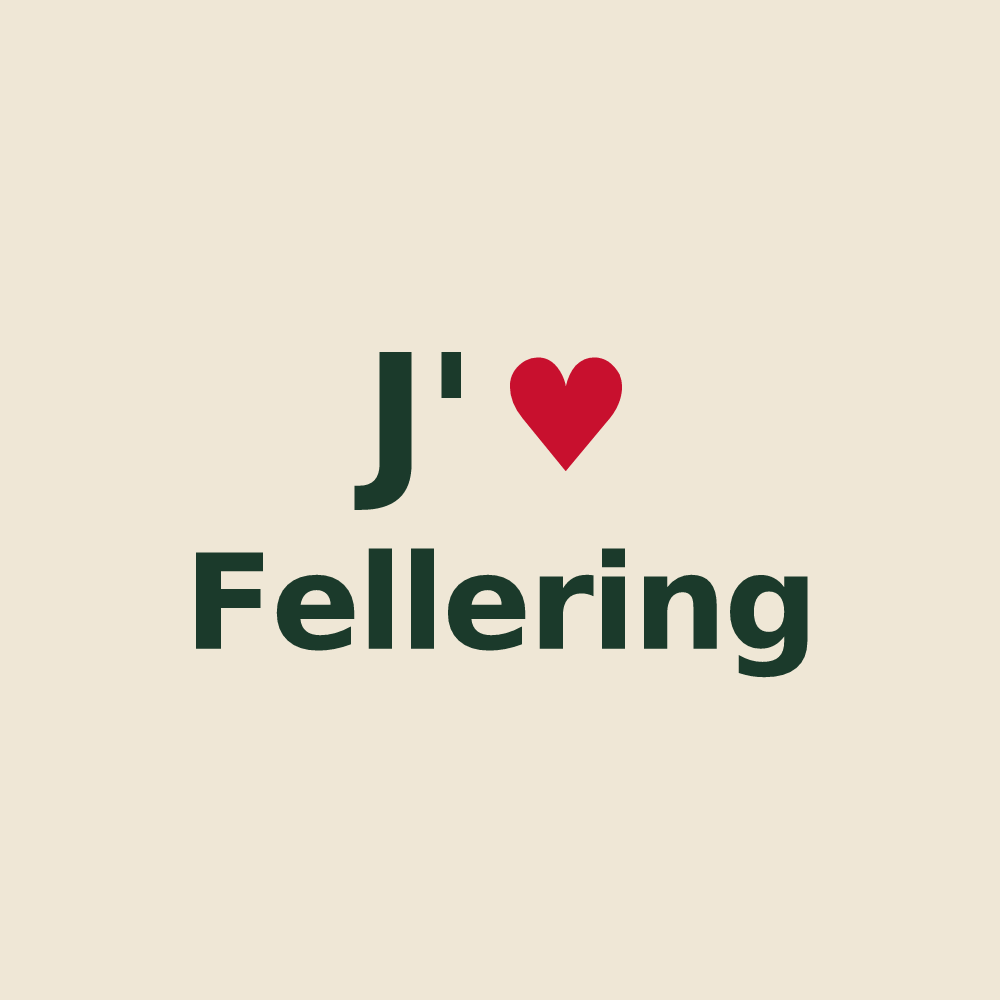 Tote bag personnalisé Fellering — design J'aime Fellering