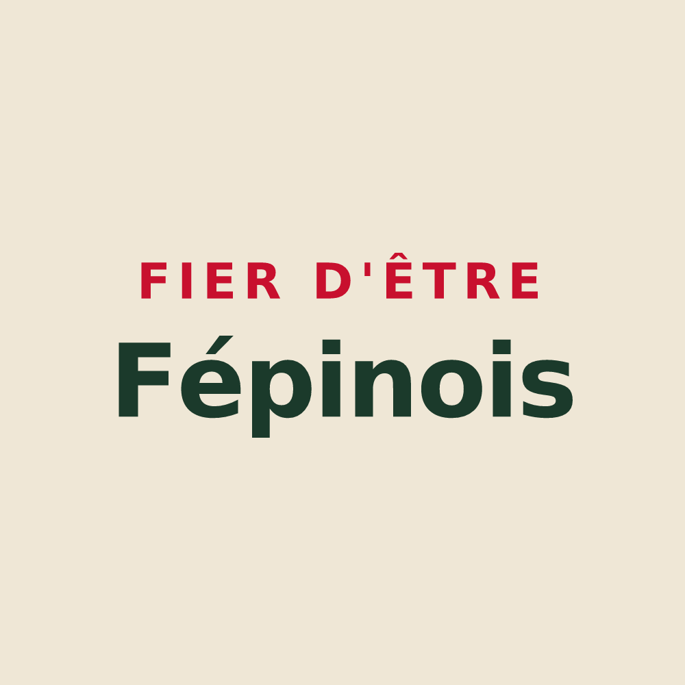 Tote bag « Fier d'être Fépinois » — design pour Fépin
