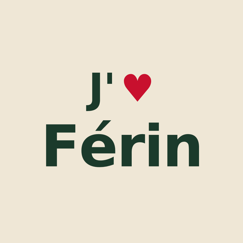 Tote bag personnalisé Férin — design J'aime Férin