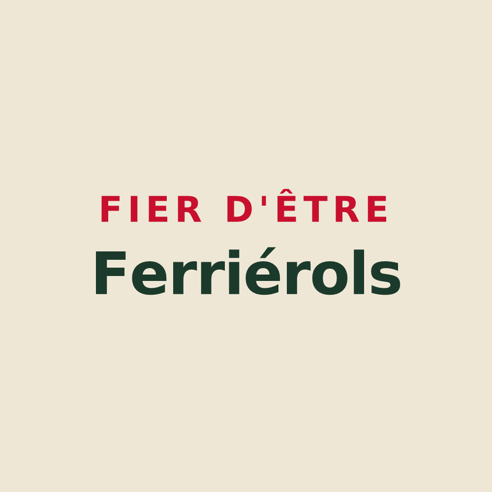 Tote bag « Fier d'être Ferriérols » — design pour Ferrières