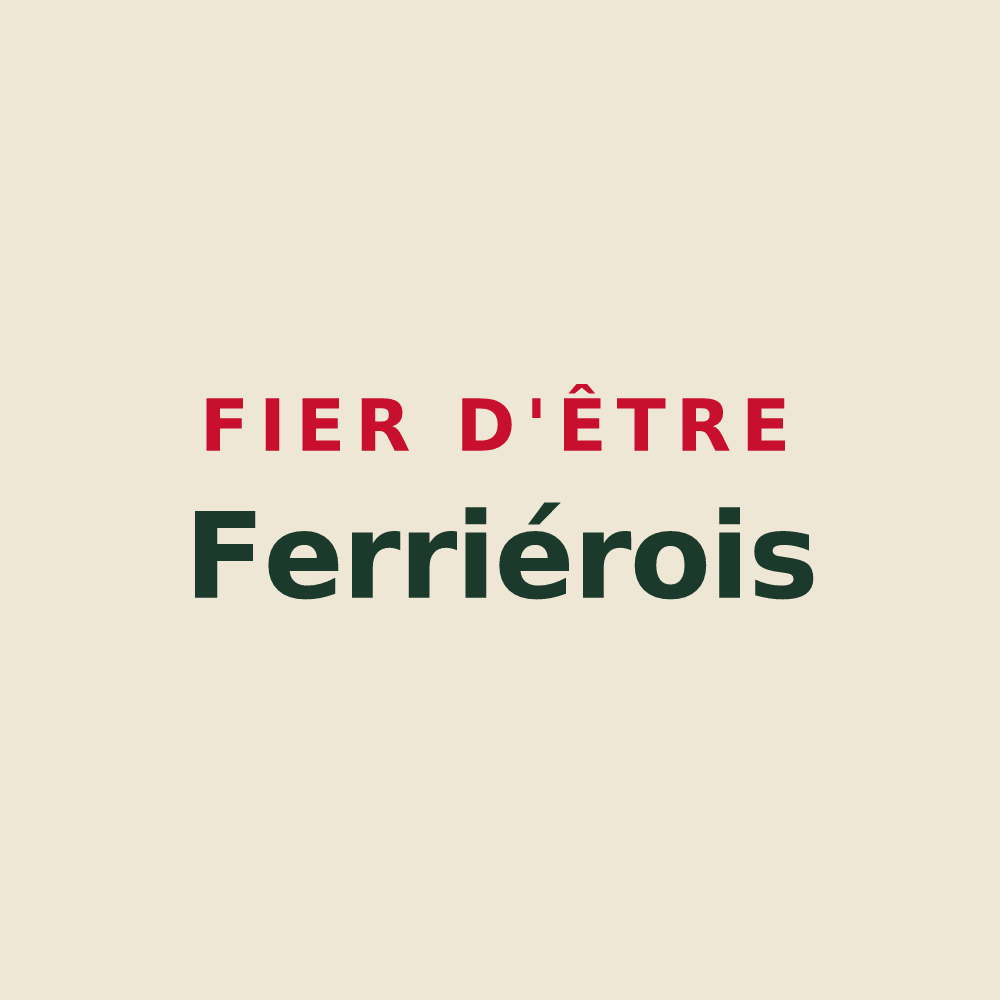 Tote bag « Fier d'être Ferriérois » — design pour Ferrières-la-Verrerie