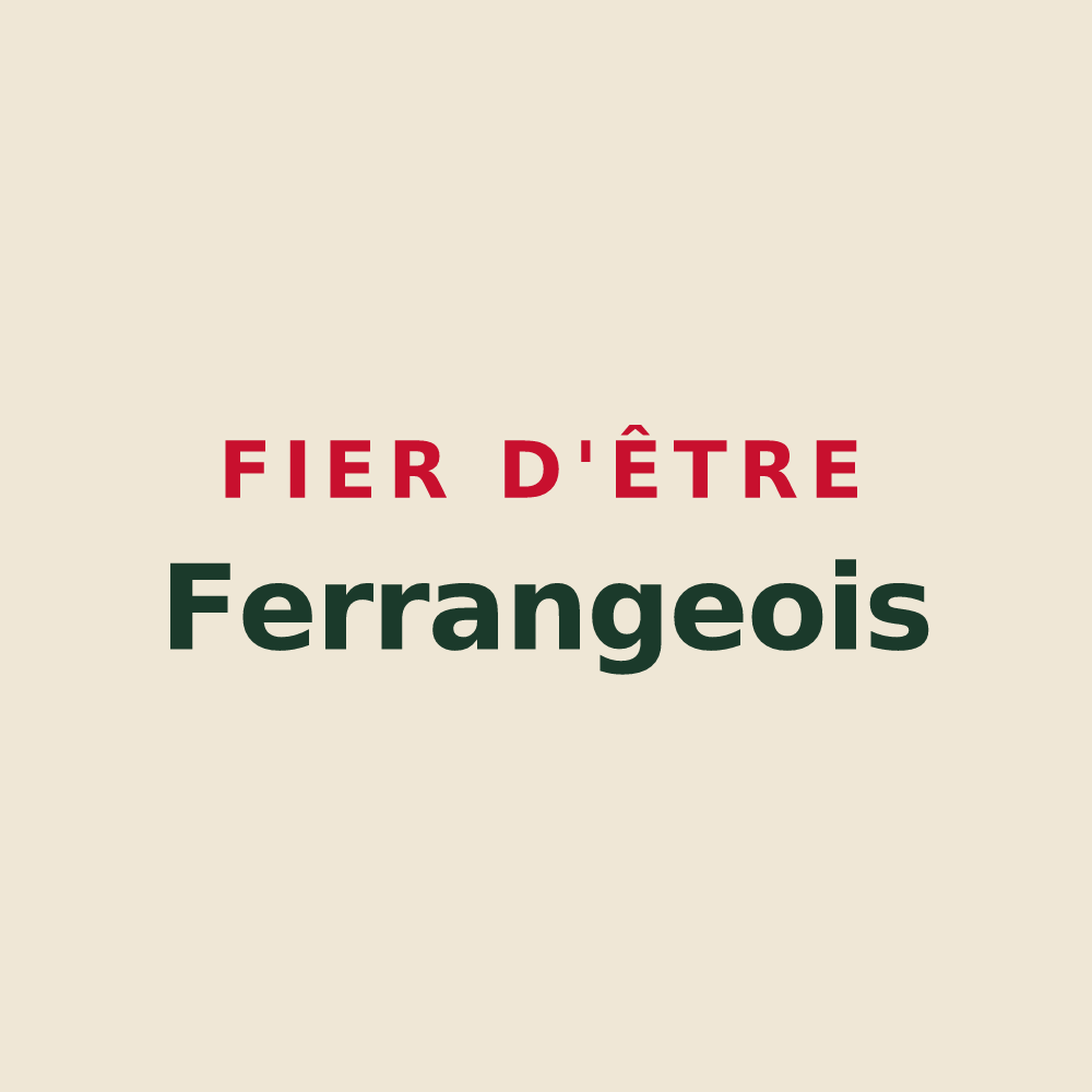 Tote bag « Fier d'être Ferrangeois » — design pour Ferrières
