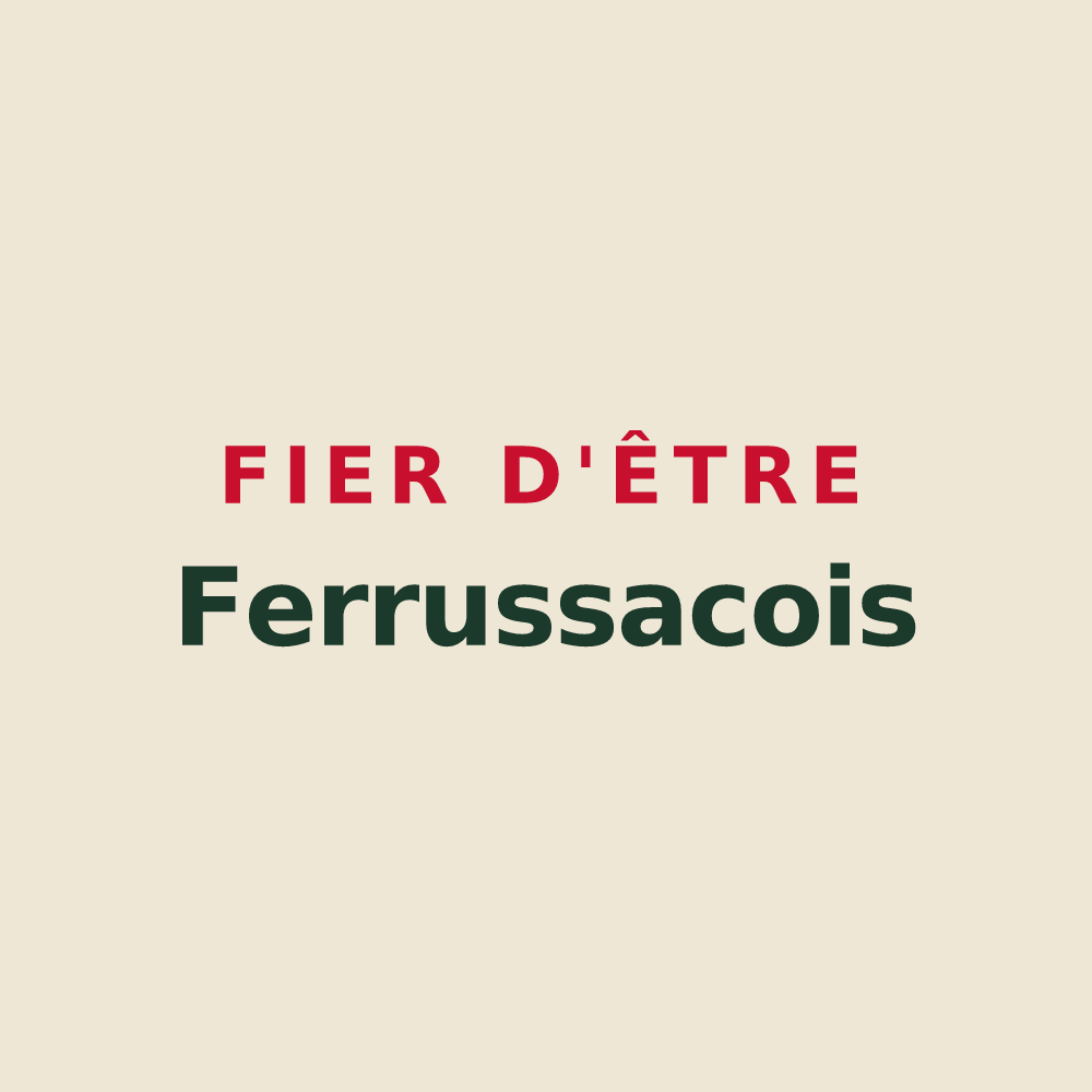 Tote bag « Fier d'être Ferrussacois » — design pour Ferrussac
