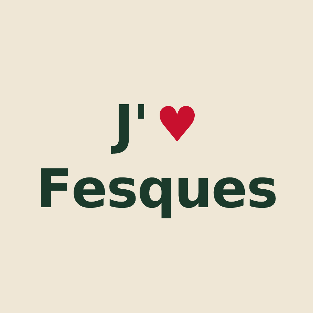 Tote bag personnalisé Fesques — design J'aime Fesques